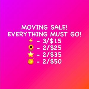 MOVING SALE HUGE DISCOUNTS